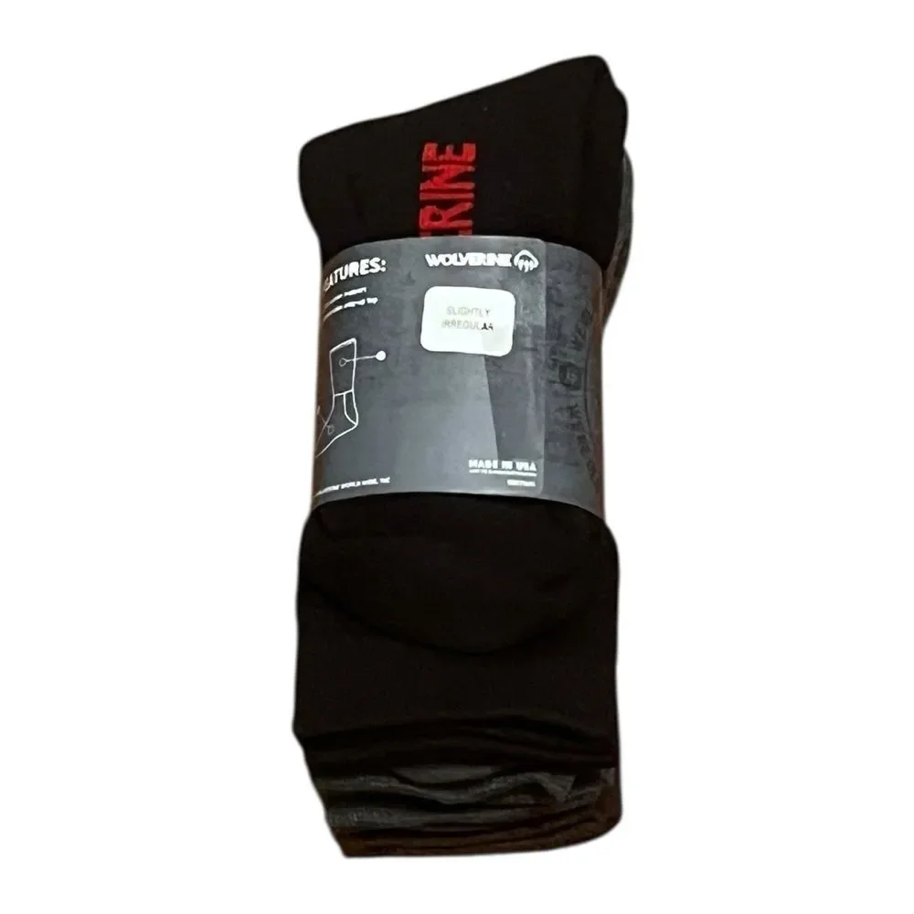 Wolverine‎ Men’s Cotton Boot Sock Bundle, 4 Pack, Size L, NWT